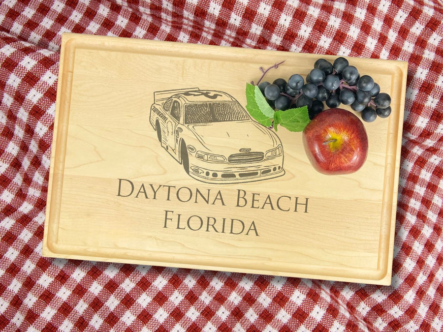 Nascar racing design custom cutting board