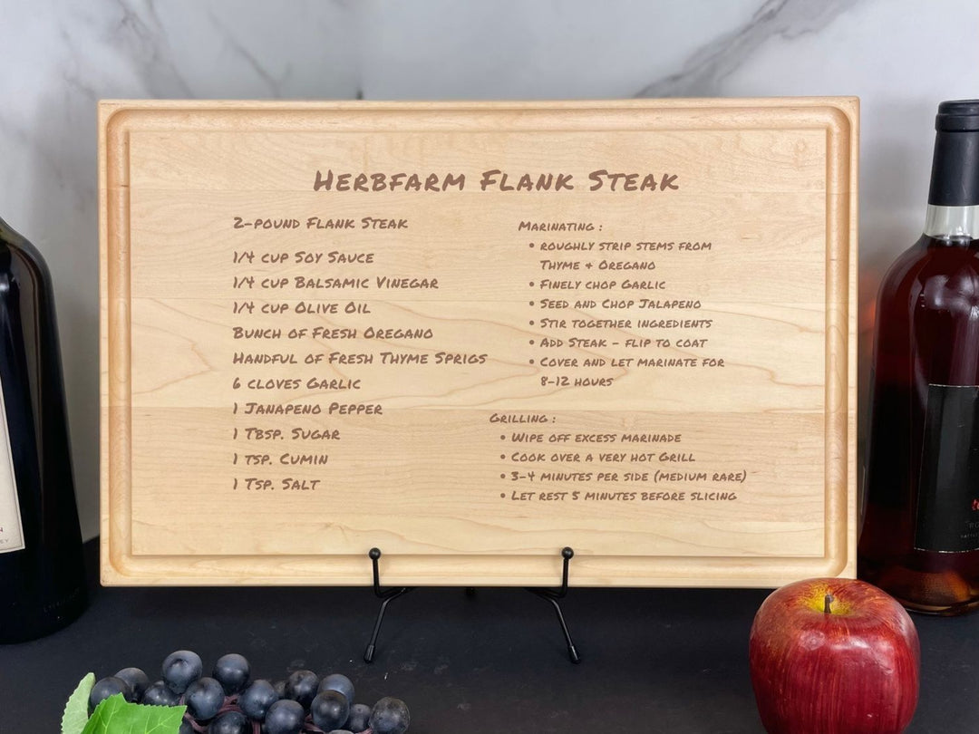Handwritten Recipe Cutting Board, Personalized Charcuterie Board