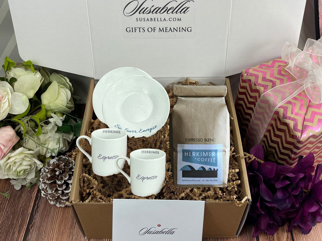 customizable espresso cups gift box