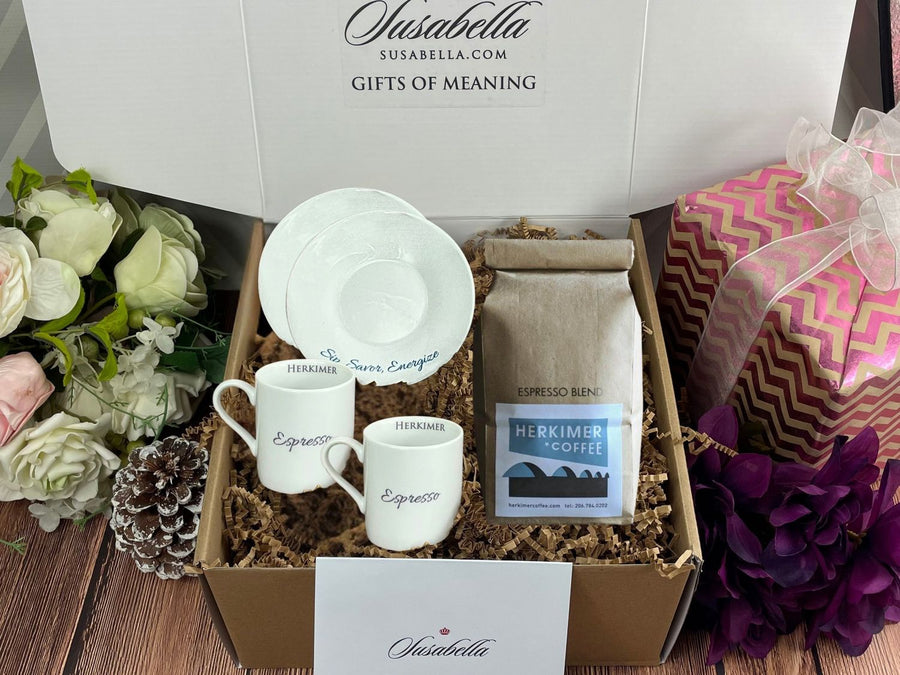 customizable espresso cups gift box