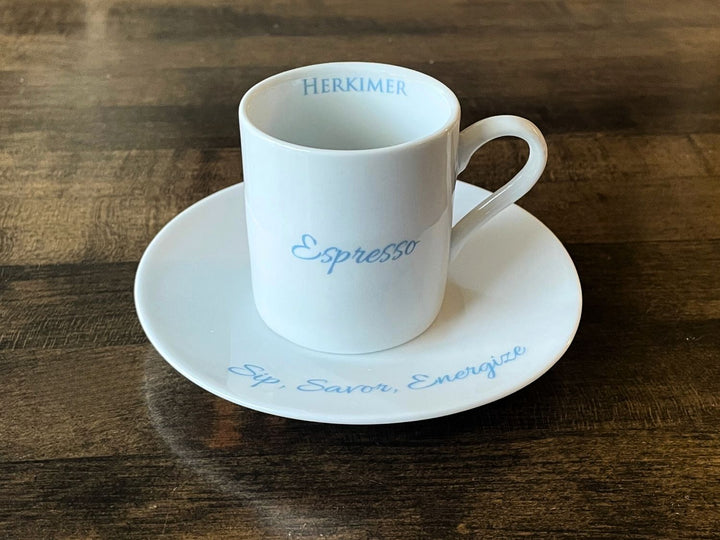 Espresso Gift Box with 2 Personalized Cup & Saucers & Espresso Blend Coffee Beans