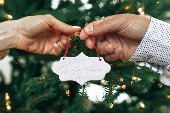 Our First Christmas 2025, First Christmas Ornament - SHIPS FAST - Gift Boxed and Ready to Give