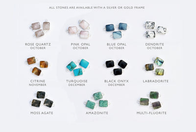 Clear Quartz Gemstone Slice Earrings, Raw Birthstone Earrings