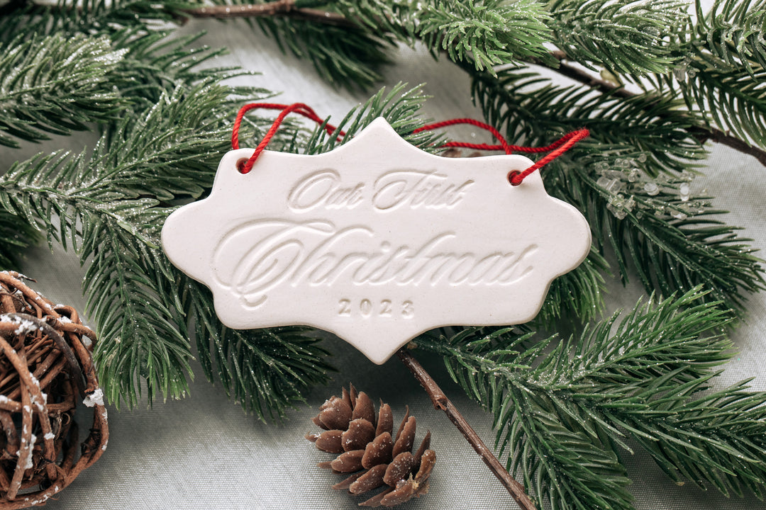 Our First Christmas 2025, First Christmas Ornament - SHIPS FAST - Gift Boxed and Ready to Give