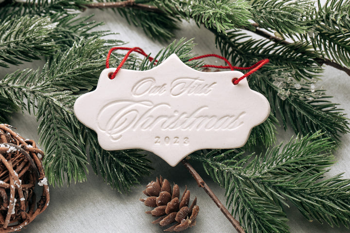 Our First Christmas 2025, First Christmas Ornament - SHIPS FAST - Gift Boxed and Ready to Give