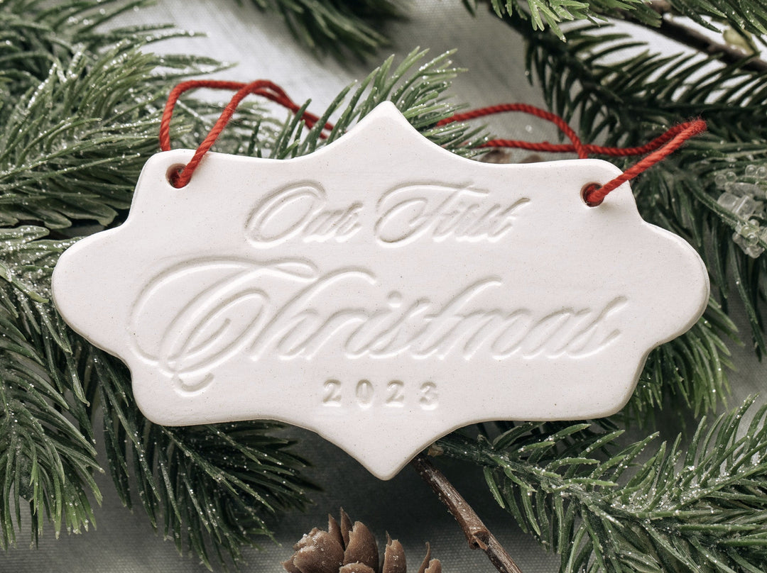 Our First Christmas 2025, First Christmas Ornament - SHIPS FAST - Gift Boxed and Ready to Give