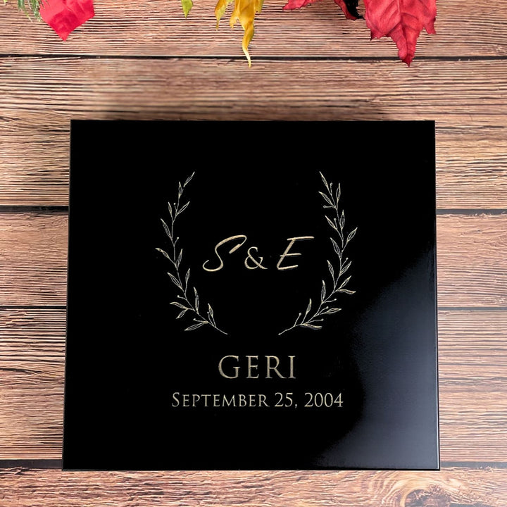 Wedding Memory Box - Custom Engraved - Cedar Lined