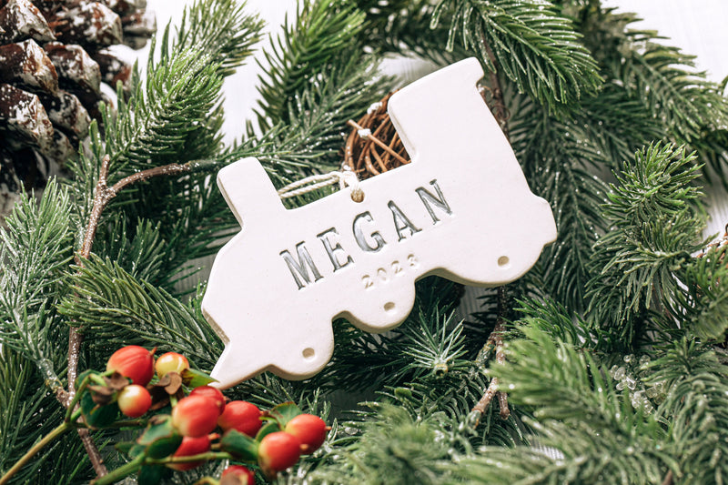 Personalized Train Ornament - First Christmas Ornament 2024