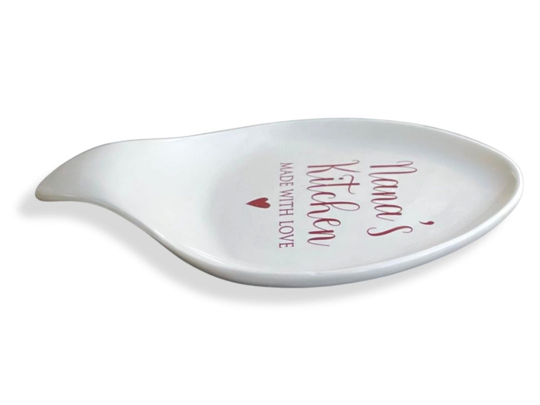 Personalized Ceramic Spoon Rest