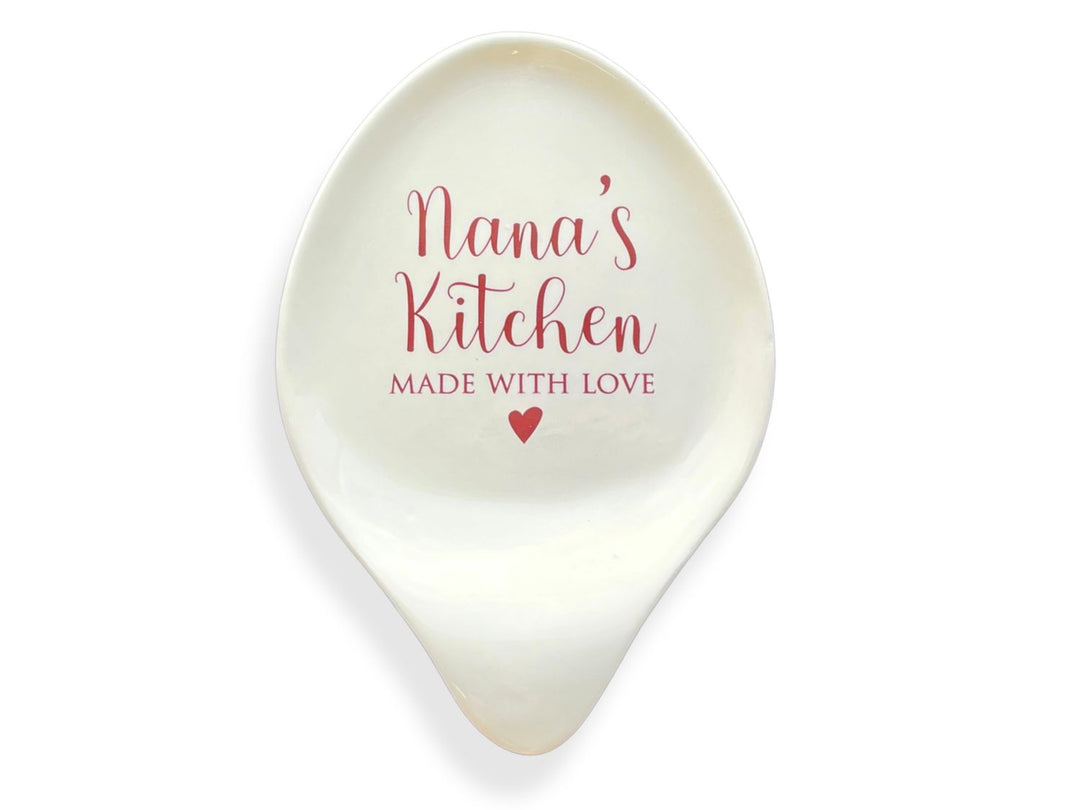 Personalized Ceramic Spoon Rest