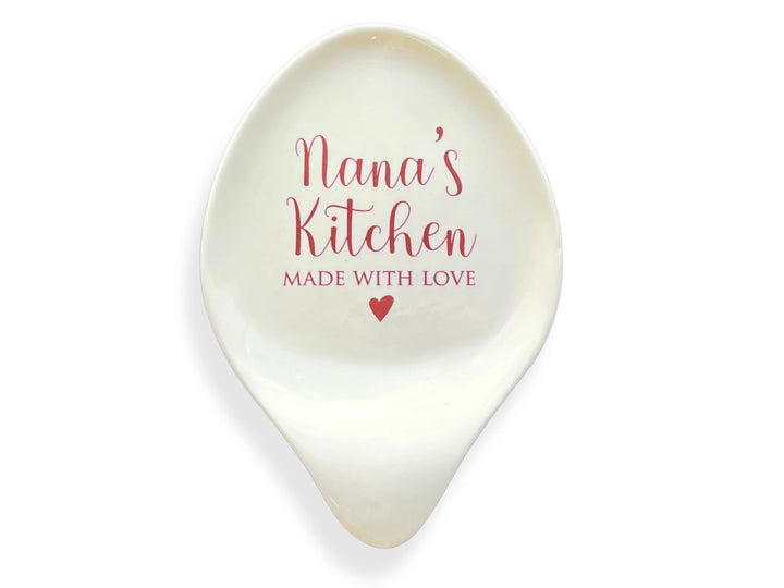 Personalized Ceramic Spoon Rest