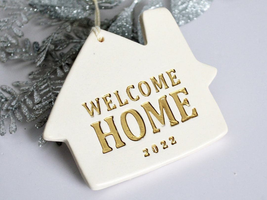 Welcome Home Christmas Ornament - "Welcome Home" + Year - READY TO SHIP