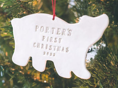 Polar Bear - Personalized Baby's First Christmas Ornament 2024