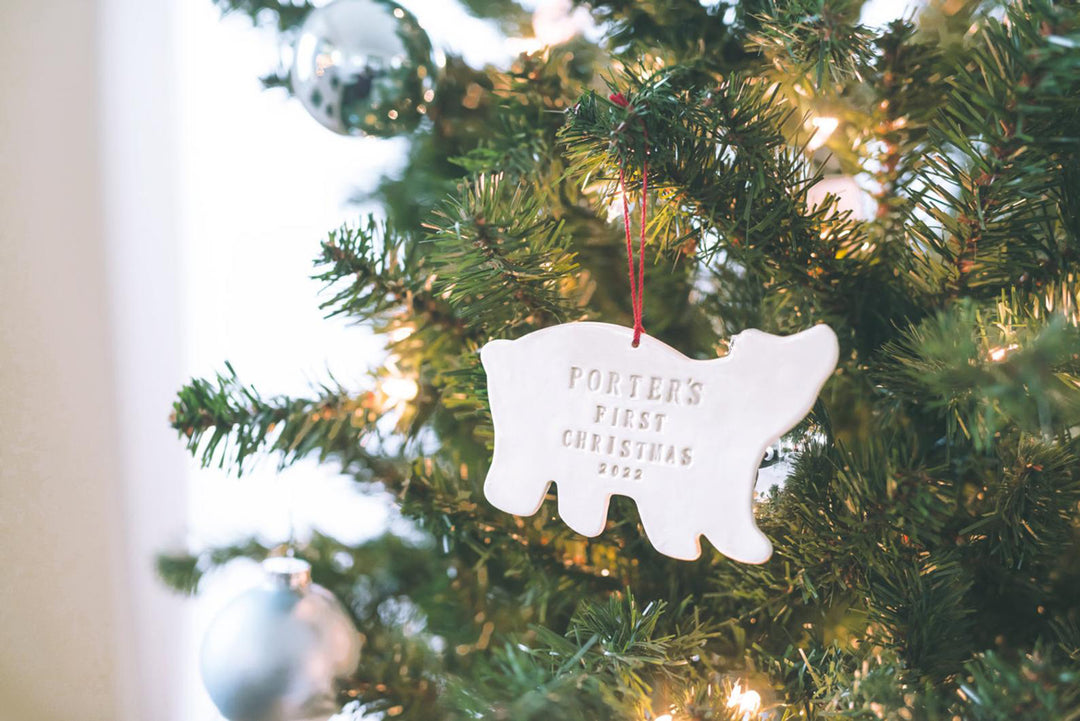 Polar Bear - Personalized Baby's First Christmas Ornament 2024