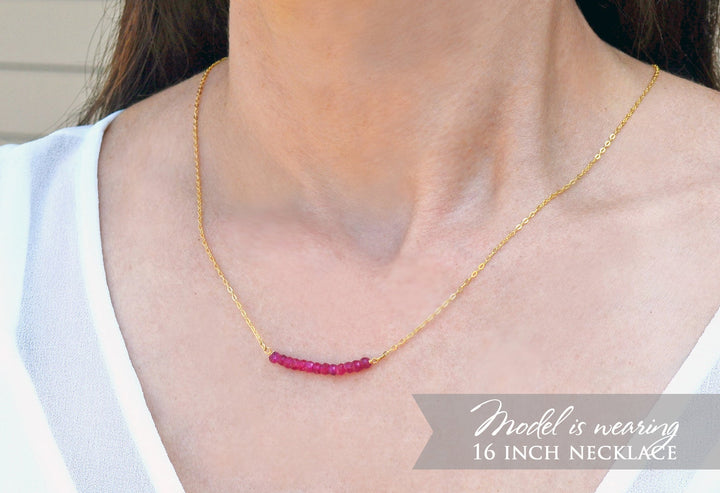 Beaded Bar Moonstone Necklace, June Birthstone Necklace, Dainty Moonstone Necklace, Bridesmaid Gift, June Birthday, Gift for Her