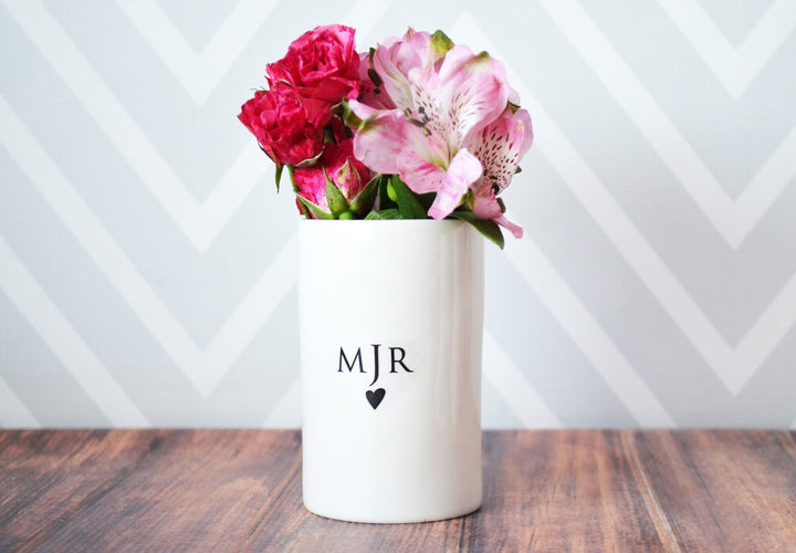 Bridesmaid Gift, Maid of Honor Gift, Matron of Honor Gift, Bridal Party Gift, Monogrammed Bridesmaid Gift - Personalized Vase