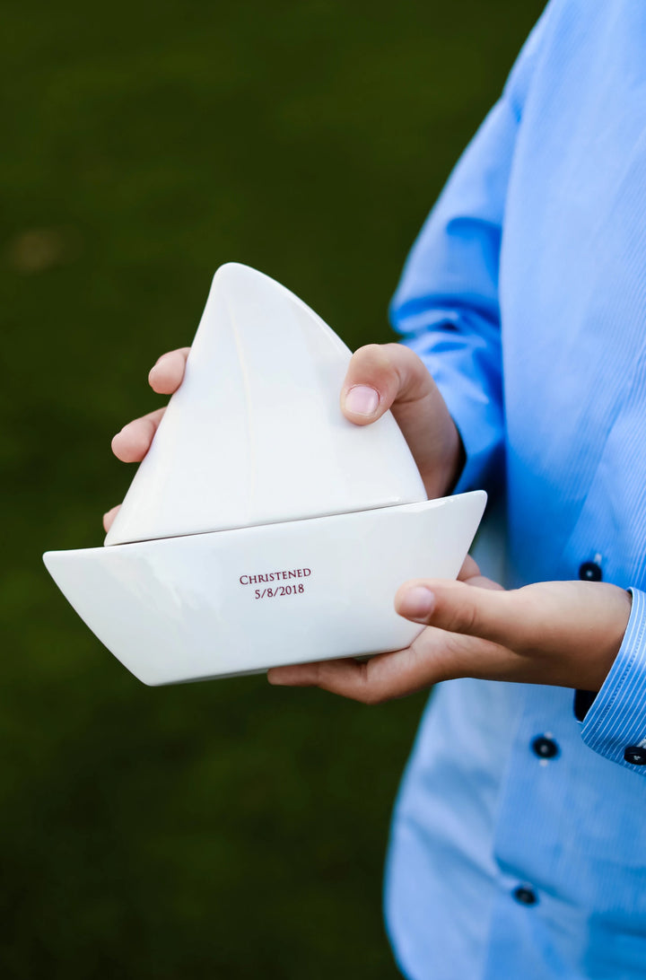Personalized Sailboat Keepsake Box