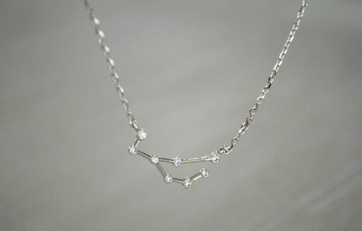 Silver Constellation Necklace, Zodiac Jewelry, Zodiac Necklace, Astrology Necklace