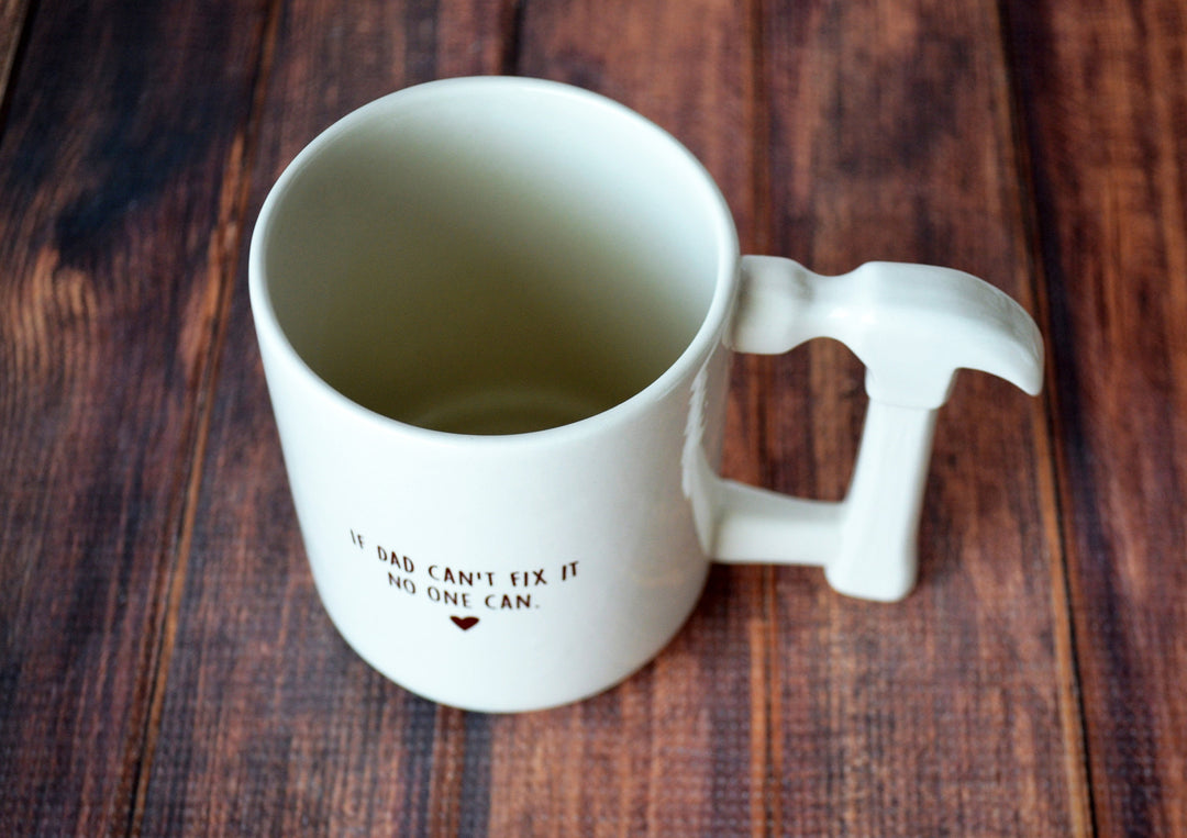 Jumbo Coffee Mug | Novelty Hammer | If Dad Can’t Fix It No One Can | READY TO SHIP