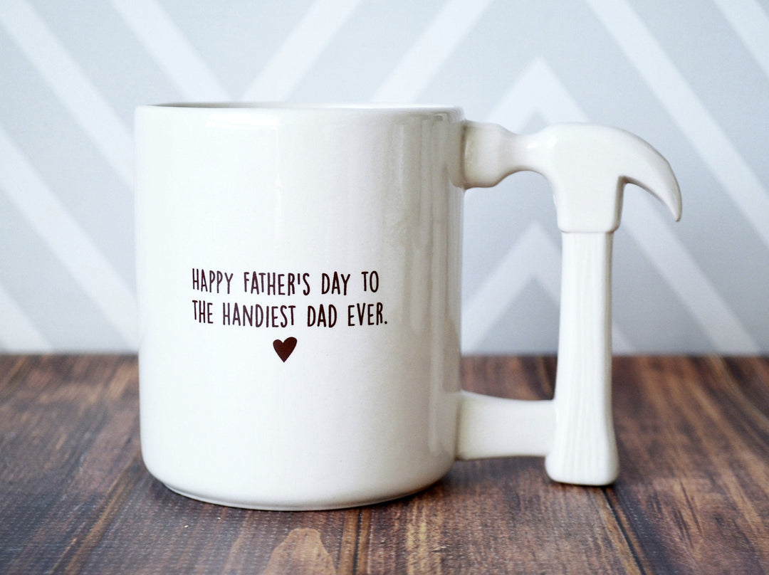 Jumbo Coffee Mug | Happy Father’s Day to the Handiest Dad Ever | READY TO SHIP | Hammer Mug