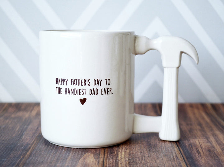 Jumbo Coffee Mug | Happy Father’s Day to the Handiest Dad Ever | READY TO SHIP | Hammer Mug