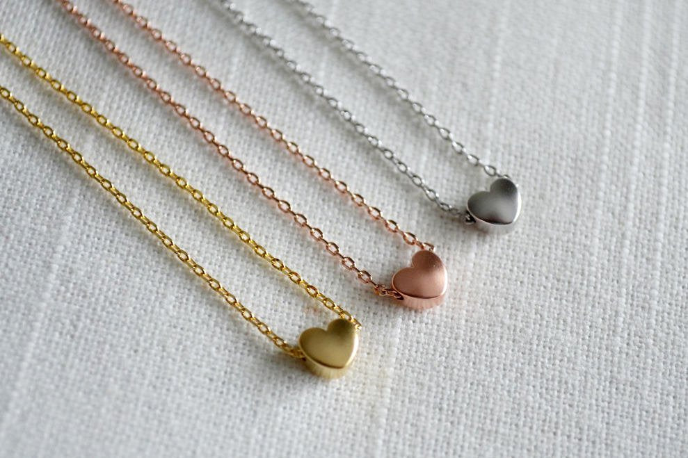 Personalized Flower Keepsake Cup With Heart Necklace -Gift for Flower Girl
