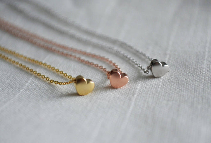Personalized Flower Keepsake Cup With Heart Necklace -Gift for Flower Girl