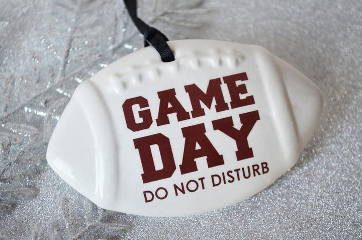 Football Ornament, Game Day Do Not Disturb, Football Lover Gift For Husband, Sports Ornament