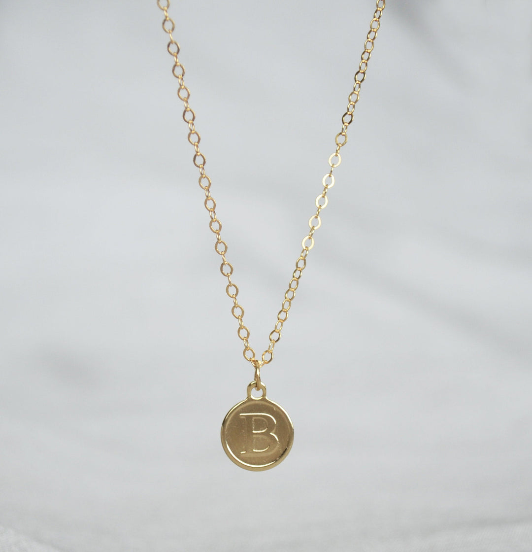 Gold Letter Pendant Necklace, Initial Necklace, Personalized Layering Necklace, Graduation Gift, Bridesmaid Gift, Friend Gift, Mom Gift