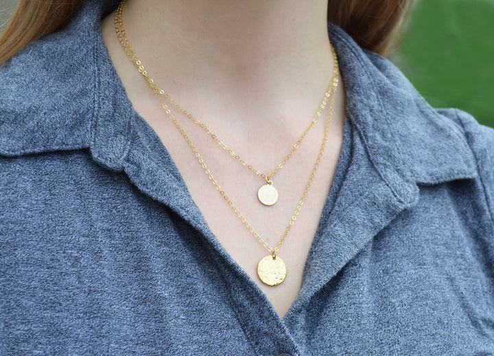 Gold Letter Pendant Necklace, Initial Necklace, Personalized Layering Necklace, Graduation Gift, Bridesmaid Gift, Friend Gift, Mom Gift