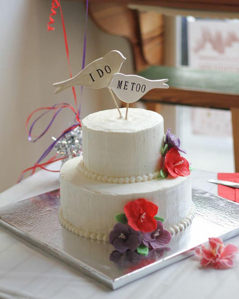 I Do Me Too - Bird Wedding Cake Toppers - READY TO SHIP - Large Size