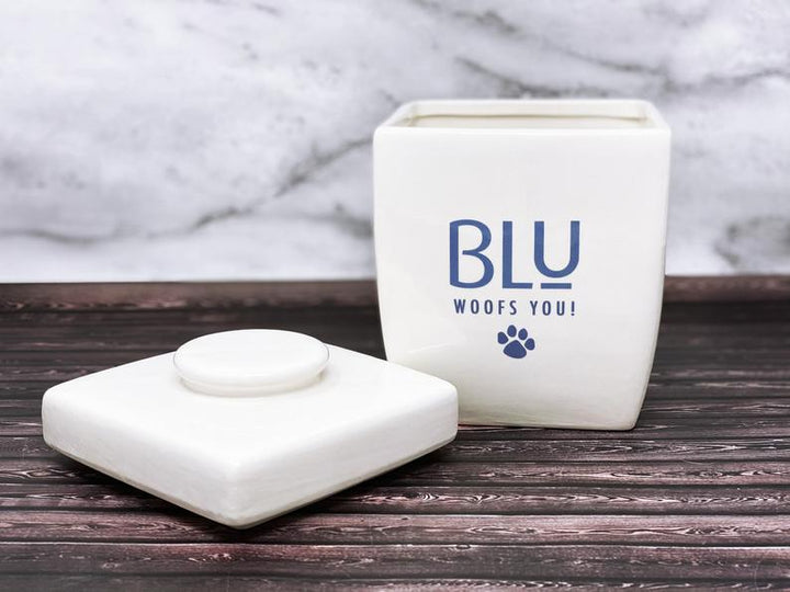 Large Personalized Dog Treat Jar, Dog Gift, Puppy Gift, Dog Lover Gift, Treat Jar with Name or Logo