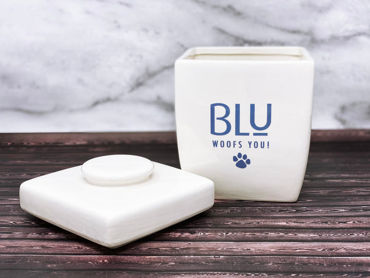 Large Personalized Dog Treat with Logo or Name, Dog Gift, Puppy Gift, Dog Lover Gift, Ceramic Treat Jar