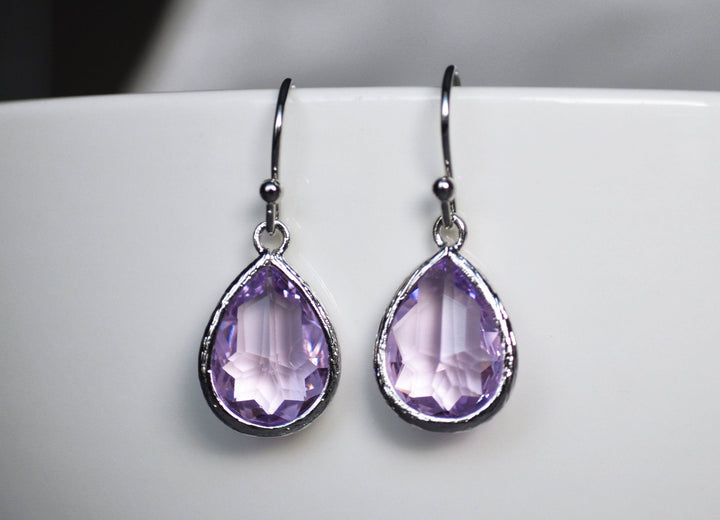 Lilac earrings, February Birthstone Gift, Lilac Birthstone earrings, Bridesmaid earrings, Lilac earrings Birthday Gift for Her