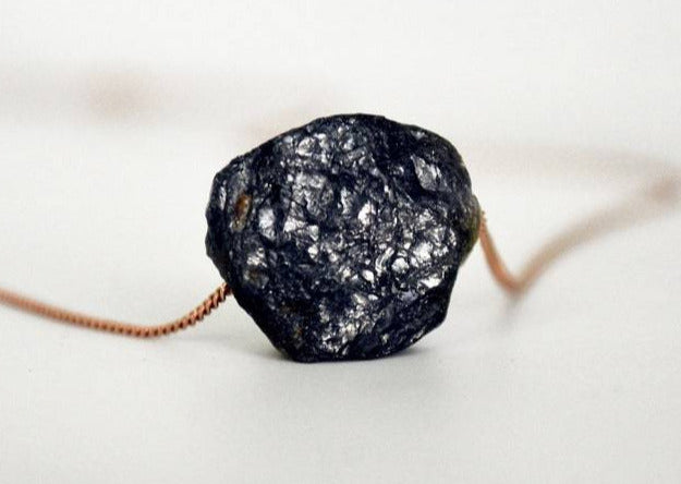 Iolite Necklace or Raw Iolite Choker, Iolite Stone Layering Necklace, Boho Necklace, Healing Crystal Necklace, Birthday Gift