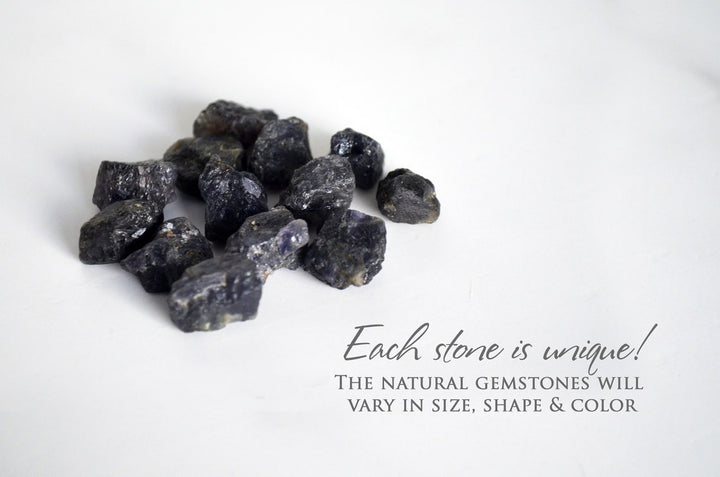 Iolite Necklace or Raw Iolite Choker, Iolite Stone Layering Necklace, Boho Necklace, Healing Crystal Necklace, Birthday Gift