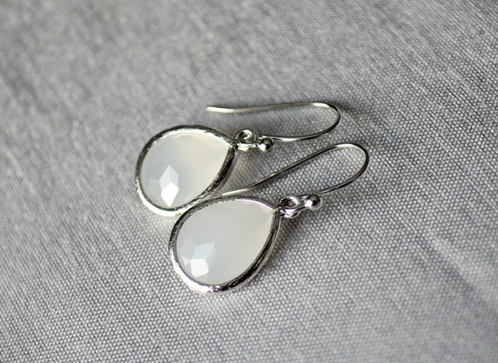 Moonstone earrings, June Birthstone Gift, June Birthstone earrings, Bridesmaid earrings, June Birthday Gift for Her, Tear Drop Earrings