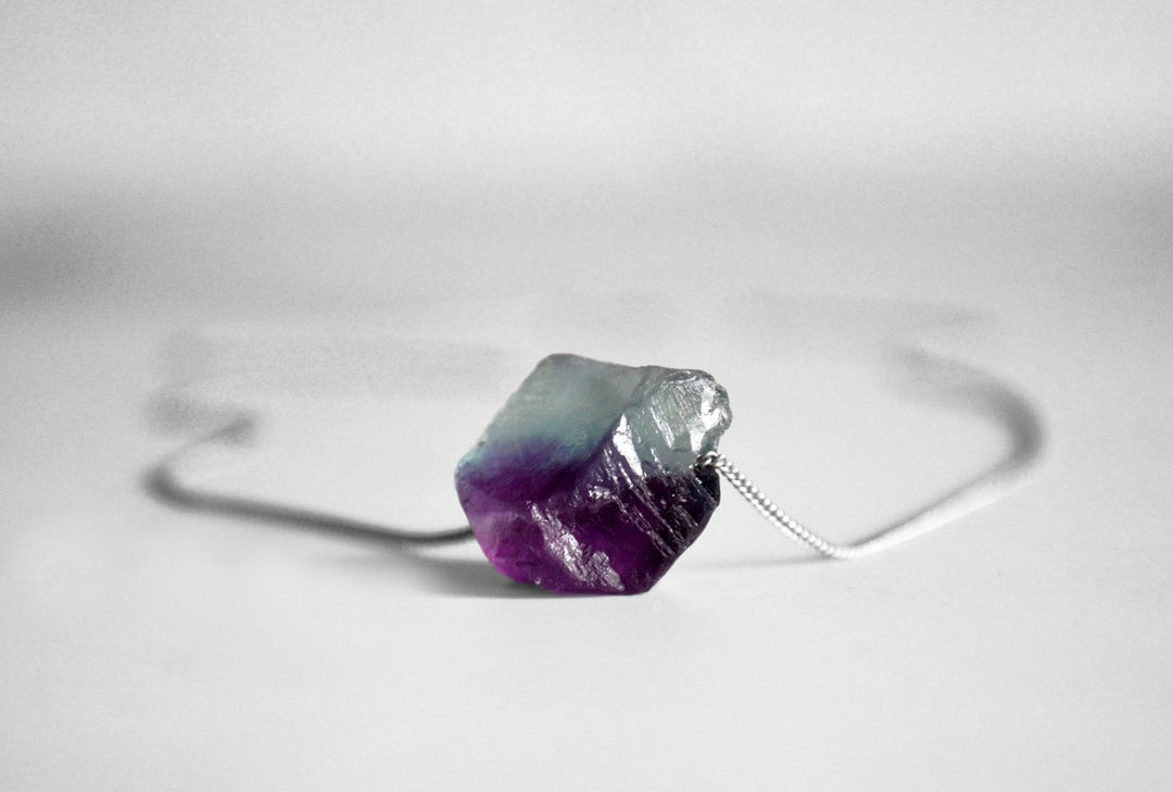 Multi-Fluorite Necklace or Rainbow Fluorite Choker, Multi-Fluorite Layering Necklace, Boho Necklace, Healing Crystal Necklace, Birthday Gift