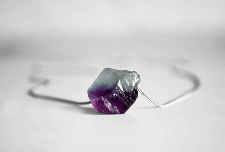 Multi-Fluorite Necklace or Rainbow Fluorite Choker, Multi-Fluorite Layering Necklace, Boho Necklace, Healing Crystal Necklace, Birthday Gift