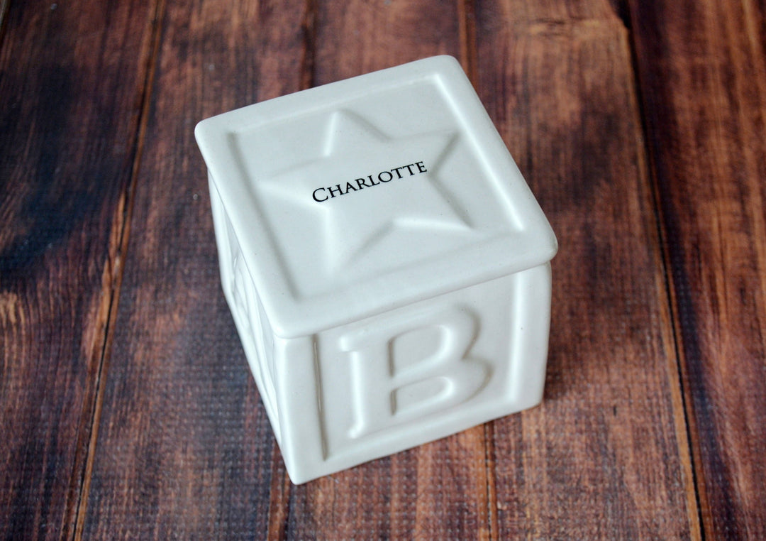 New Baby Gift, Treat or Candy Box, Baptism Gift, Baby Girl Gift, Baby Boy Gift, Personalized Baby Gift, ABC Block Keepsake Box