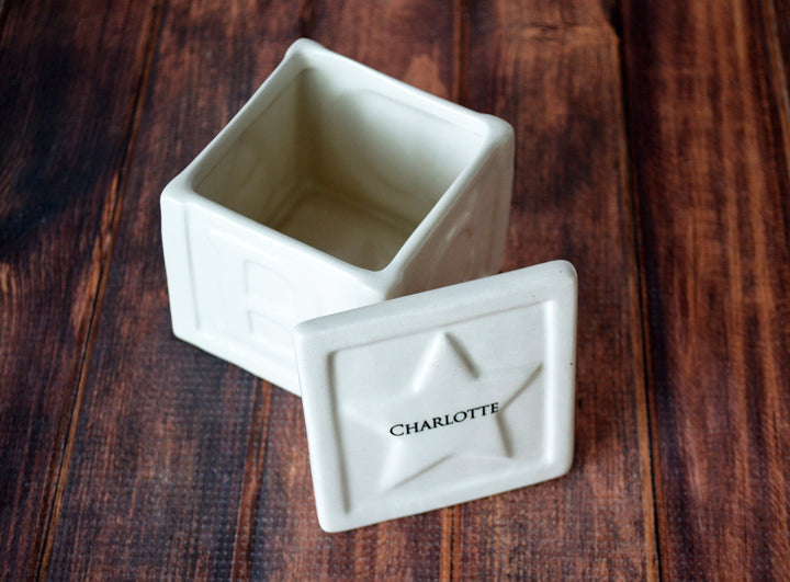 New Baby Gift, Treat or Candy Box, Baptism Gift, Baby Girl Gift, Baby Boy Gift, Personalized Baby Gift, ABC Block Keepsake Box