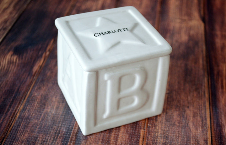 New Baby Gift, Treat or Candy Box, Baptism Gift, Baby Girl Gift, Baby Boy Gift, Personalized Baby Gift, ABC Block Keepsake Box