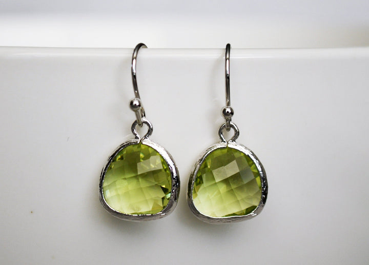 Peridot Earrings, August Birthstone Gift,  August Birthstone earrings, Peridot Jewelry Set