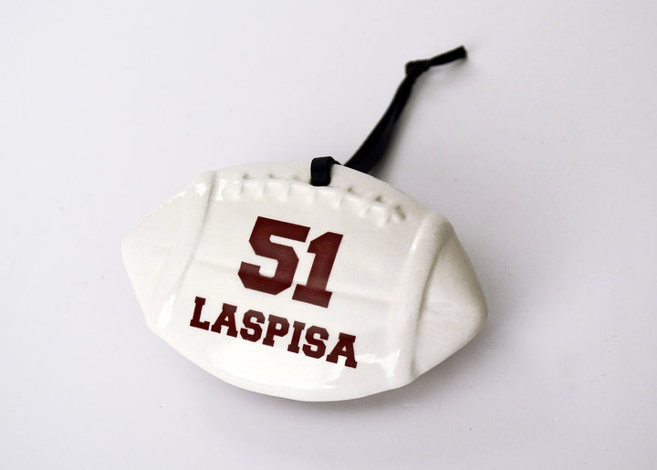 Personalized Football Christmas Ornament, Football Lover Gift, Christmas Gift For Husband, Gift for Child, Gift under 25