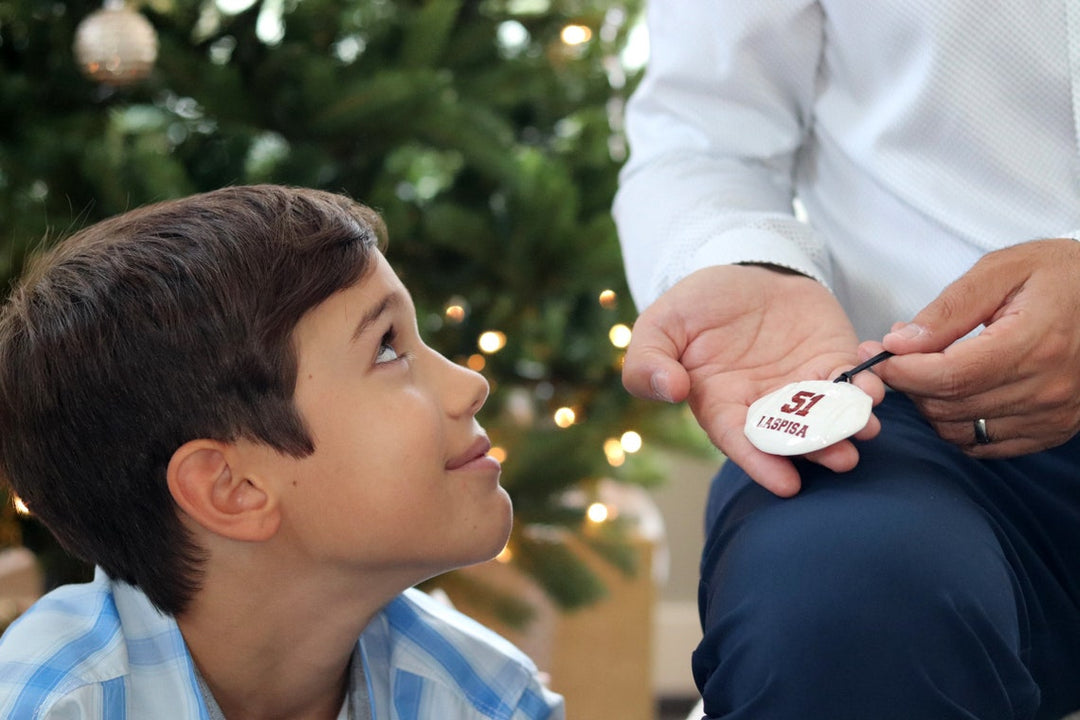 Personalized Football Christmas Ornament, Football Lover Gift, Christmas Gift For Husband, Gift for Child, Gift under 25