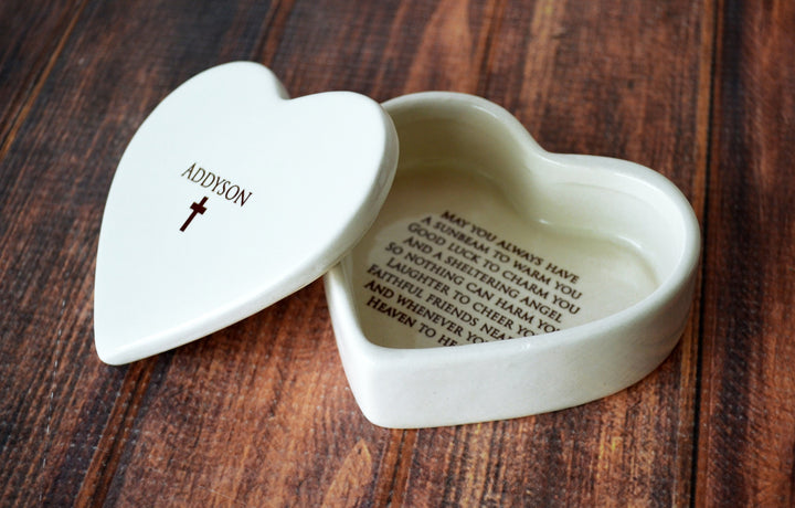 lid and bottom of keepsake box