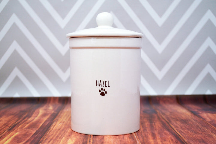 Personalized Dog Treat Jar, Dog Gift, Puppy Gift, Dog Lover Gift, Treat Jar with Name