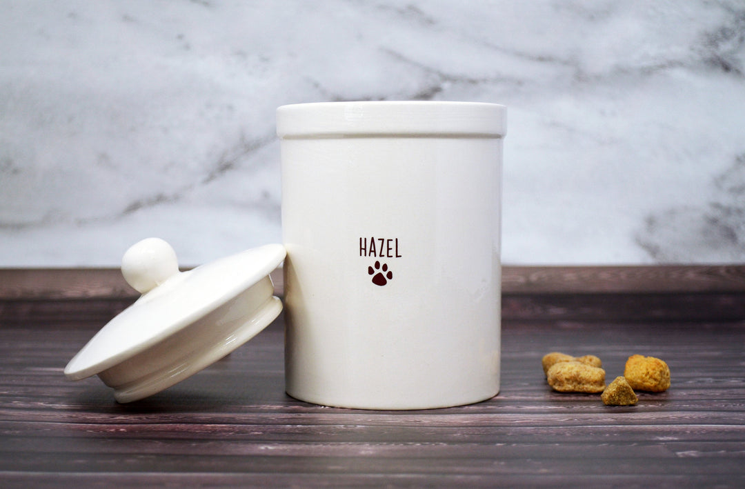 Personalized Dog Treat Jar, Dog Gift, Puppy Gift, Dog Lover Gift, Treat Jar with Name