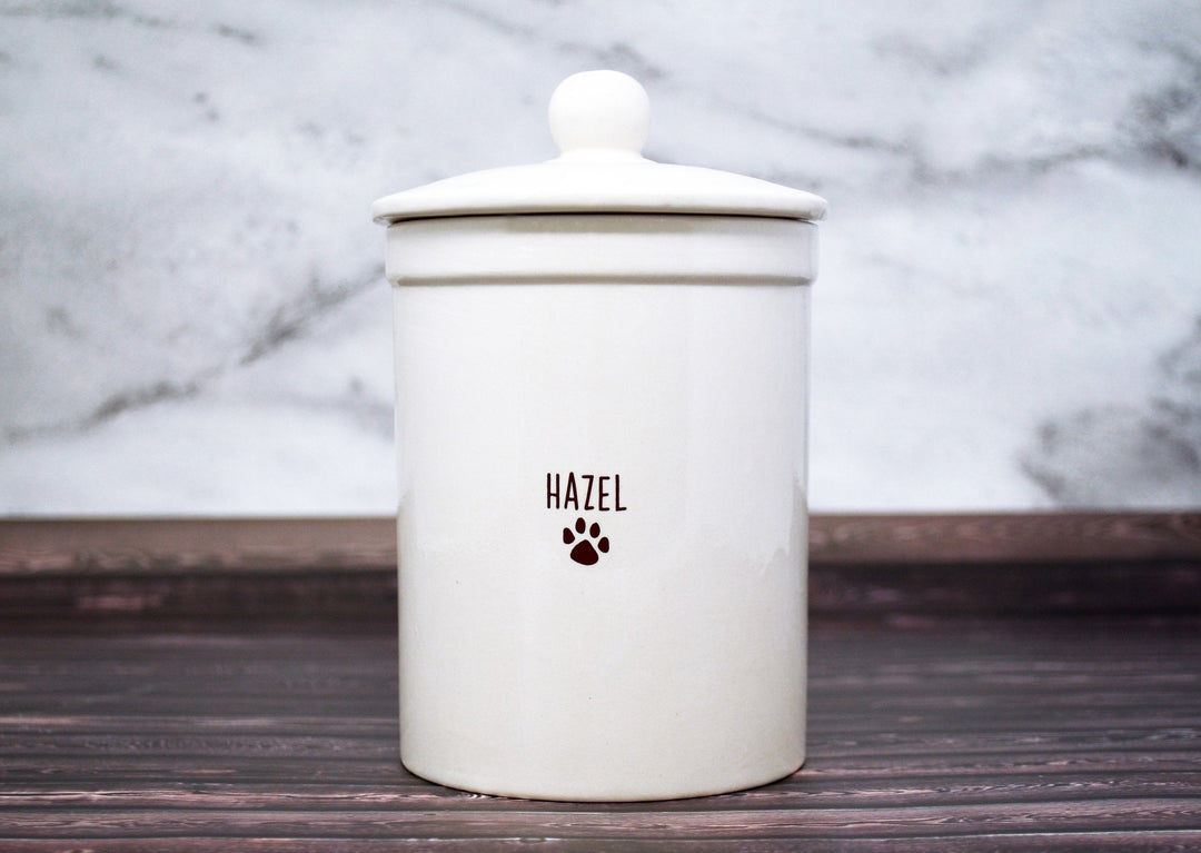 Personalized Dog Treat Jar, Dog Gift, Puppy Gift, Dog Lover Gift, Treat Jar with Name
