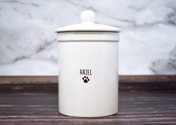 Personalized Dog Treat Jar, Dog Gift, Puppy Gift, Dog Lover Gift, Treat Jar with Name